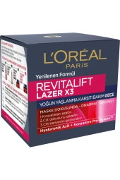 LOreal Paris Revitalift Lazer X3 Yoğun Yaşlanma Karşıtı Gündüz Bakım Kremi Gece Bakım Kremi 50 ml thumbnail 5