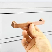 128 mm Eskitme Antik Bakır Bihter Düz Metal Mobilya Mutfak Çekmece Kapak Dolap Kulpu Kulbu Kulpları - 5