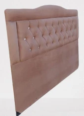 Başlık 90340 DK Çift Kişilik 150'lık Tay Tüyü Tarçın Kumaş Dolgun Kapitone El Yapım - 4