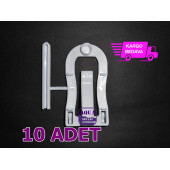 Kalamar Kemiği Tutacağı Tünekli 10 Adet - Kalamar Kemiği Sebze Meyve Takma Aparatı - Kalamar Askısı thumbnail 2