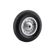 El Arabası Yük Taşıma Tekeri Siboplu Bilyeli Rulmanlı Havalı Dublex 350x70 mm Çelik Jant Tekerlek - 7