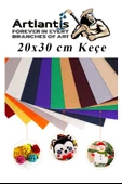 Yeşil Keçe 50x70 cm 2.0 mm 1 Adet Renkli Hobi Keçesi Elişi Keçesi Anasınıfı Kreş Okul Öncesi - 5
