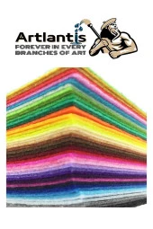 Mavi Keçe 50x70 cm 2.0 mm 3 Adet Renkli Hobi Keçesi Elişi Keçesi Anasınıfı Kreş Okul Öncesi - 2