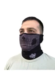 Çok Amaçlı Kuru Kafa Desenli Buff, Farklı Şekillere Girebilen Balaklava Boyunluk - 5