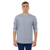 Persmont ÜBS04K Gri Üç İplik Sıfır Yaka Sweat  2XL - 3