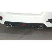 Honda Civic Fc5 2016-2020 4 Egzoz Difüzör Çift Çıkış Black - 1