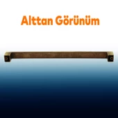 Bihter Mobilya Mutfak Dolabı Çekmece Dolap Kapak Kulpu Kulbu Metal Kulpları Siyah (224 MM-22.4 CM) thumbnail 4