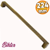 Bihter Mobilya Mutfak Dolabı Çekmece Dolap Kapak Kulpu Kulbu Metal Kulpları Siyah (224 MM-22.4 CM) thumbnail 1