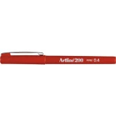 Artline 200n Fine Keçe Uçlu Yazı Kalemi 0,4 Mm Kırmızı - 1