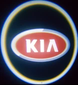 Kia Araçlar İçin Mesafe Sensörlü  Fotoselli Pilli Yapıştırmalı Kapı Altı Led Logo - 1