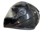 Motosiklet Düz Renk Eko Fullface Kask Siyah thumbnail 1