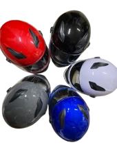 Motosiklet Düz Renk Eko Fullface Kask Siyah thumbnail 4