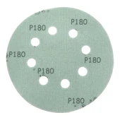 Delikli 125 mm Yeşil Cırt Zımpara Taşlama 180 Kum Kaporta Boya Duvar Metal Cila Parlatma 5 Adet thumbnail 7