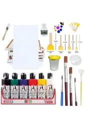 Südor Akrilik Boya Seti, Fırça, 35x50 Tuval, Resim Seti Full thumbnail 1