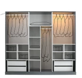 PARİS MDF 6 KAPILI DOLAP thumbnail 2