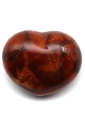 Akik Doğal Taş Kalp Model Parça - 2