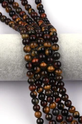 Kaplan Gözü Doğal Taş Dizi 8 mm Küre Kesim thumbnail 1