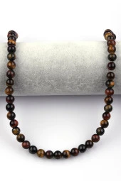 Kaplan Gözü Doğal Taş Dizi 8 mm Küre Kesim thumbnail 2