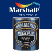 MARSHALL HAMMERİTE DÜZ PÜRÜZSÜZ TİP METAL BOYALARI 0.75 LT - 3