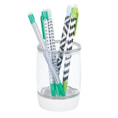 KALEMLİK ŞEFFAF CAM MODEL OFİS GERECİ 7X7X10CM 300ML - 3