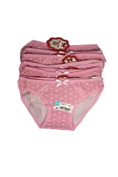 2588  Berrak  Kız  Pembe  Baskılı Bikini 6 Adet 1-2 Yaş - 1