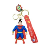 Süperman 3D Silikon Anahtarlık Gold Metal thumbnail 1