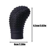 Universal Silikon Masajlı Kırmızı Vites Topuzu Kılıfı(SİYAH) thumbnail 3