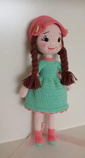 Lal Bebek Amigurumi Organik Oyuncak - 1