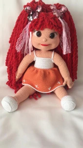 Süslü Bebek Amigurumi Organik Oyuncak - 1