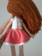 Kumral Bebek Amigurumi Organik Oyuncak - 2