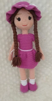 Ayşem Bebek Amigurumi Organik Oyuncak - 1