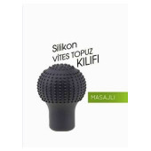 Vites Topuzu Kılıfı Silikon Yuvarlak Masajlı(GRİ) thumbnail 2