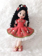 Aykız Bebek Amigurumi Organik Oyuncak - 3
