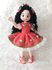 Aykız Bebek Amigurumi Organik Oyuncak - 4