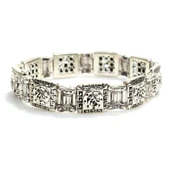 925 Ayar Gümüş Greek Desenli Antik Bileklik thumbnail 1