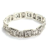 925 Ayar Gümüş Greek Desenli Antik Bileklik thumbnail 3