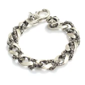 925 Ayar Gümüş Otantik Zincir Bileklik thumbnail 4