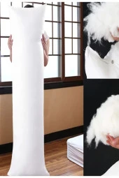 Uzun Yastık 50x150 Cm Boncuk Silikon Uyku Yastığı thumbnail 2