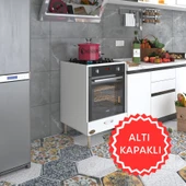 Kenzlife ankastre modülü kabini polonyum byz fırın ocak dolabı özel boy ayarlı ayaklı kapaklı - 1