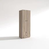 Kenzlife gardırop 2 kapılı kapaklı 2 çekmeceli nilüfer crd 173*60*42 gardolap dolap ofis thumbnail 3