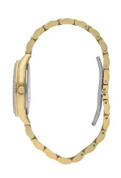 BP3166C.120 Zirkon Taşlı Sedef Kadran Çelik Kasa&Kordon Kararma Renk Atma Yapmaz Kadın Kol Saati thumbnail 2