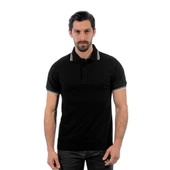 Şensel, Polo Yaka Tişört, Siyah-Beyaz -136E3750- Tshirt, T-shirt - 1