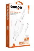 Android Xiaomi Ve Samsung Uyumlu Hızlı Şarj Type-c Usb 2.6a Hızlı Şarj Cihazı 10w - X4 - 4