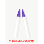 Örgü örme şişi Düz uçlu örgü şişi  kalın şiş 20 mm boy 40cm Kolay örgü örme şişi kalın şiş - 2