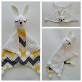 Tavşan Modeli Uyku Arkadaşı Amigurumi Organik Oyuncak - 1