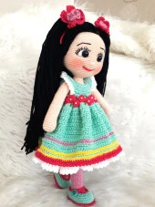 Sevimli Melek Bebek Amigurumi Organik Oyuncak - 1
