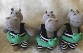 Henry The Hippo Amigurumi Organik Oyuncak - 2