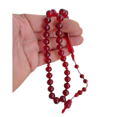 Ateş Kehribar Benzeri Tesbih,sistemli tespih - 3