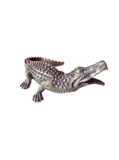 Polyester Altın Siyah Timsah Biblo - 1