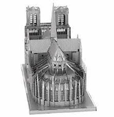 NOTRE DAME PARİS 3D Metal Maket Bulmaca Puzzle modeli kitleri DIY 14+ Yaş 117+ parça - 2